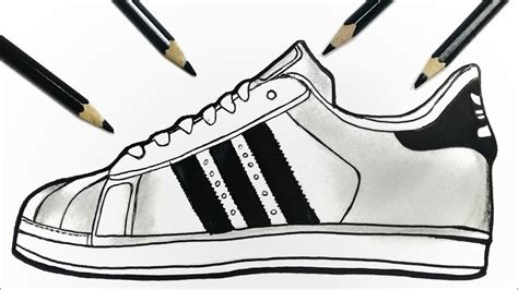 adidas shoes drawings|adidas shoes drawing easy.